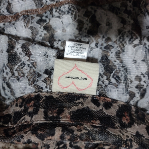 Lace leopard button up - Picture 3 of 3